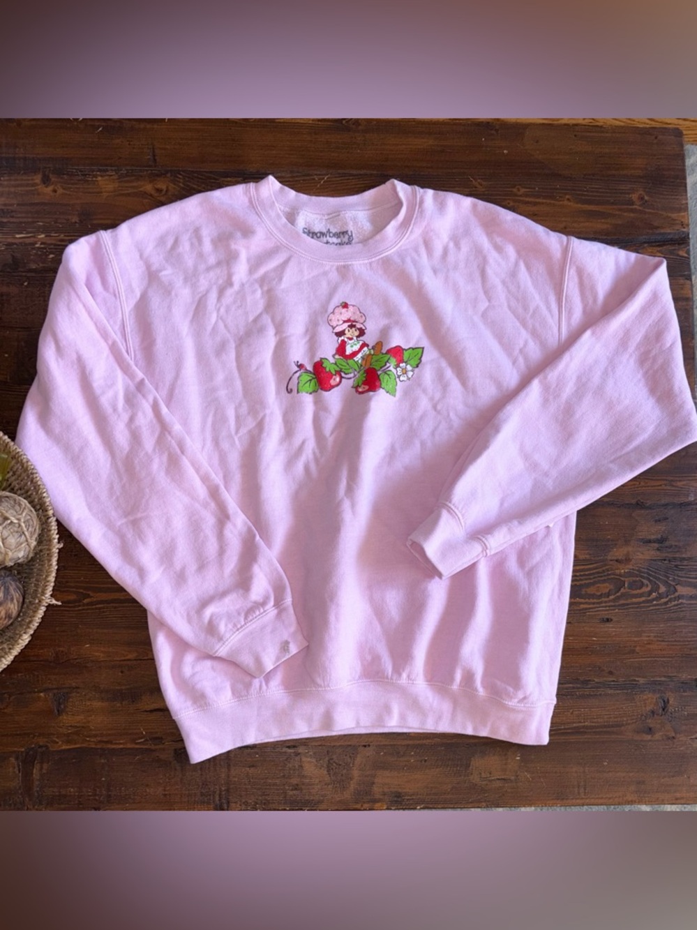 Strawberry shortcake oversized sweatshirt